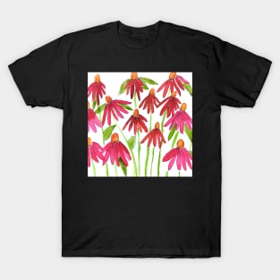 Pink Echinacea Cone Flowers T-Shirt